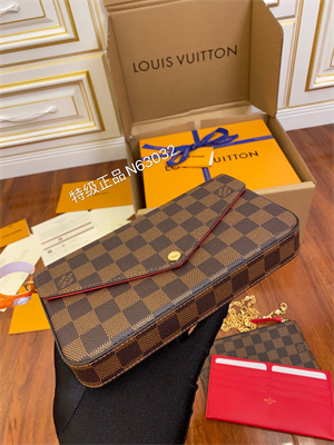 L.V Felicie Pochette Damier Ebene Canvas M63032 TOP