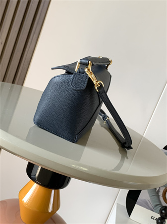 L0ew* mini puzzle bag in soft grained calfskin navy
