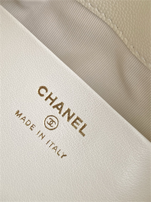 Ch*el coco crush top handle bag grained calfskin gold tone metal white ap4591