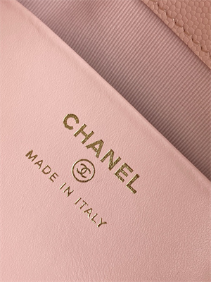 Ch*el coco crush top handle bag grained calfskin gold tone metal pink ap4591