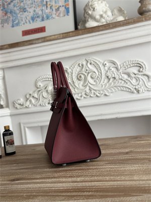 Bir.kin Sellier Bag Epsom Leather 25/30/35CM Gold Hardware In Bordeaux Color HS