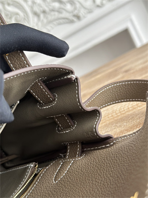 Kelly Messenger Bag Togo Leather Gold Tone Hardware In Etoupe Color HS