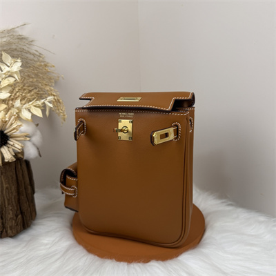 Kelly Jump Backpack Swift Leather Gold Tone Hardware In Gold Color HS