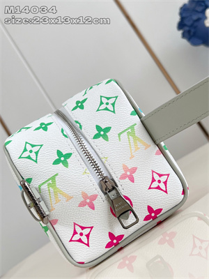 L.V Locker Dopp Kit Pouch Iridescent Monogram Canvas M14034