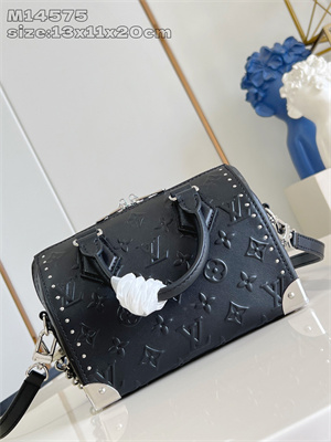 L.V Speedy Trunk 20 Monogram Black Calf Leather M14575