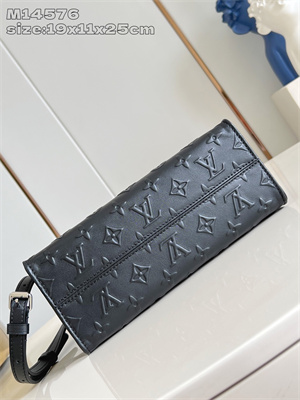 L.V ONTHEGO PM Monogram Black Calfskin Leather M14576