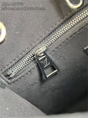 L.V ONTHEGO PM Monogram Black Calfskin Leather M14576