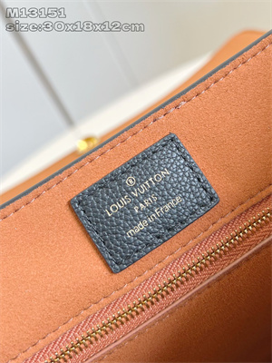 L.V Low Key Messenger Bag Grained calfskin Cognac M13148