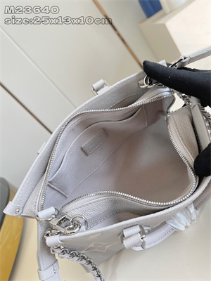 L.V OnTheGo East West Monogram Empreinte Leather Brume/Quartz M14213