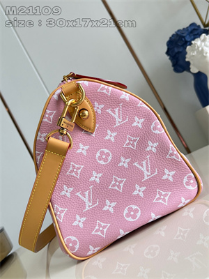 L.V Speedy P9 Bandoulière 30 Monogram Soft Calfskin Pink