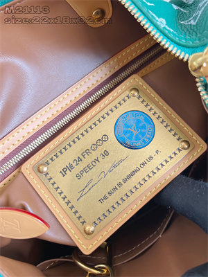 L.V Speedy P9 Bandoulière 30 Monogram Soft Calfskin Green