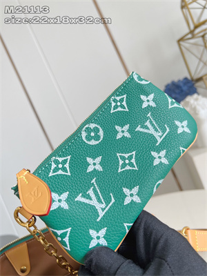 L.V Speedy P9 Bandoulière 30 Monogram Soft Calfskin Green