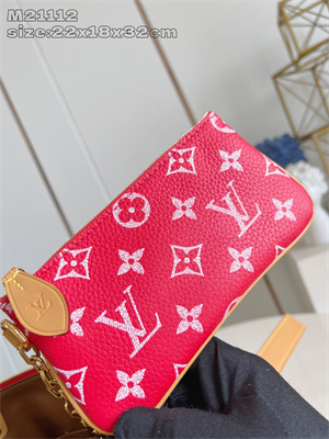 L.V Speedy P9 Bandoulière 30 Monogram Soft Calfskin Red