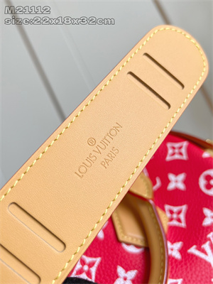 L.V Speedy P9 Bandoulière 30 Monogram Soft Calfskin Red