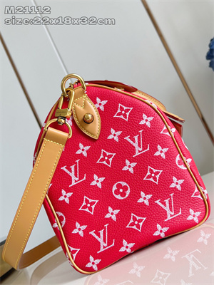 L.V Speedy P9 Bandoulière 30 Monogram Soft Calfskin Red