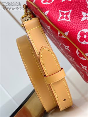 L.V Speedy P9 Bandoulière 30 Monogram Soft Calfskin Red