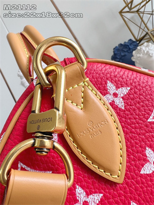 L.V Speedy P9 Bandoulière 30 Monogram Soft Calfskin Red