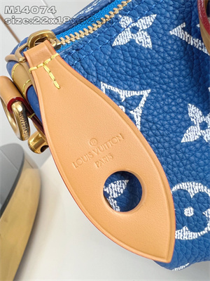 L.V Speedy P9 Bandoulière 30 Monogram Soft Calfskin Blue