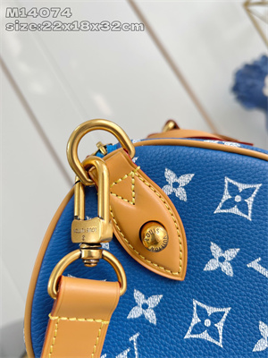 L.V Speedy P9 Bandoulière 30 Monogram Soft Calfskin Blue