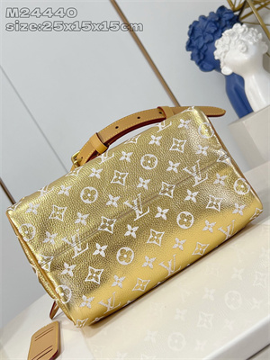 L.V Speedy P9 Bandoulière 30 Monogram Soft Calfskin Gold