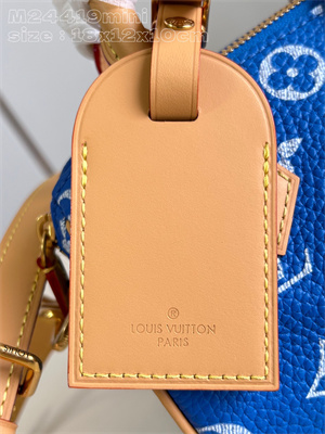 L.V Speedy P9 Bandoulière 18 Monogram Soft Calfskin Blue