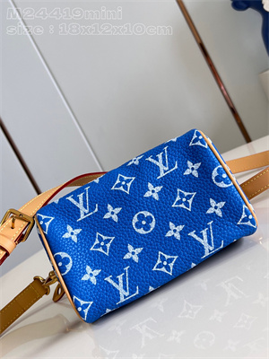 L.V Speedy P9 Bandoulière 18 Monogram Soft Calfskin Blue