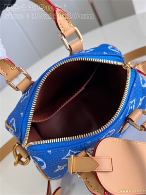 L.V Speedy P9 Bandoulière 18 Monogram Soft Calfskin Blue