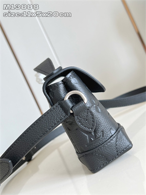 LV Steamer East West Wearable Wallet Taurillon Monogram embossed cowhide leather Black M13888