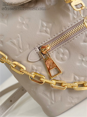 L.V Coussin Backpack PM Lambskin Leather Galet M13358