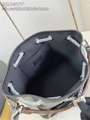 LV No Way Vibe Bucket Bag Lambskin Leather Black M14377