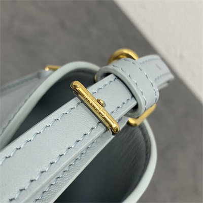 Ce**e mini bucket l0*ise in smooth calfskin ice blue color