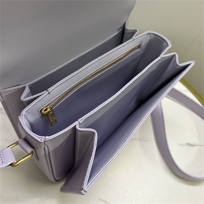 Ce**e classique triomphe bag in shiny calfskin lavender color