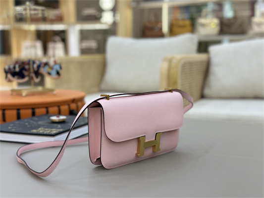 Constance Elan Epsom Leather Gold/Silver Tone Hardware Sakura Pink Color HS(With Mirror)