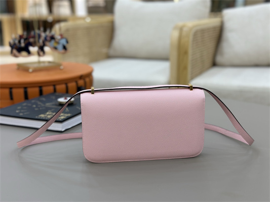 Constance Elan Epsom Leather Gold/Silver Tone Hardware Sakura Pink Color HS(With Mirror)