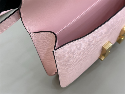 Constance Elan Epsom Leather Gold/Silver Tone Hardware Sakura Pink Color HS(With Mirror)