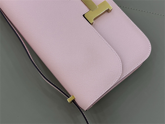 Constance Elan Epsom Leather Gold/Silver Tone Hardware Sakura Pink Color HS(With Mirror)