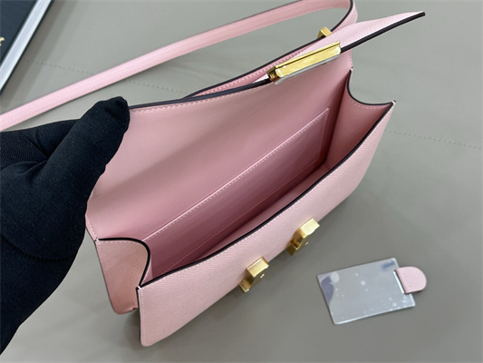 Constance Elan Epsom Leather Gold/Silver Tone Hardware Sakura Pink Color HS(With Mirror)