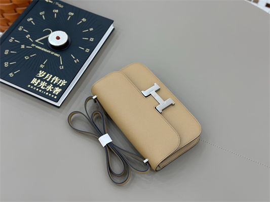 Constance Elan Epsom Leather Gold/Silver Tone Hardware Chai Color HS(With Mirror)