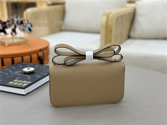 Constance Elan Epsom Leather Gold/Silver Tone Hardware Chai Color HS(With Mirror)