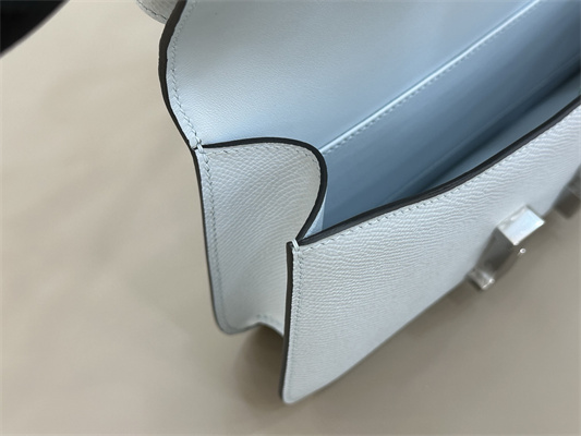 Constance Elan Epsom Leather Gold/Silver Tone Hardware Blue Brume Color HS(With Mirror)