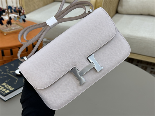 Constance Elan Epsom Leather Gold/Silver Tone Hardware Mauve Pale Color HS(With Mirror)