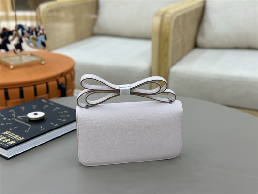 Constance Elan Epsom Leather Gold/Silver Tone Hardware Mauve Pale Color HS(With Mirror)