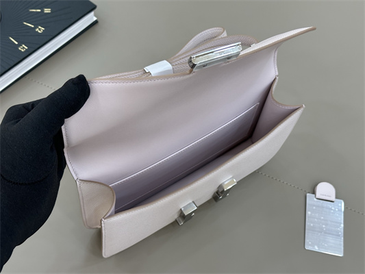 Constance Elan Epsom Leather Gold/Silver Tone Hardware Mauve Pale Color HS(With Mirror)