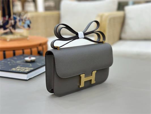 Constance Elan Epsom Leather Gold/Silver Tone Hardware Etain Color HS(With Mirror)