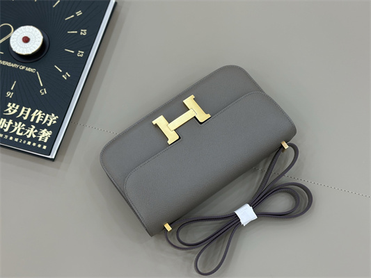 Constance Elan Epsom Leather Gold/Silver Tone Hardware Etain Color HS(With Mirror)