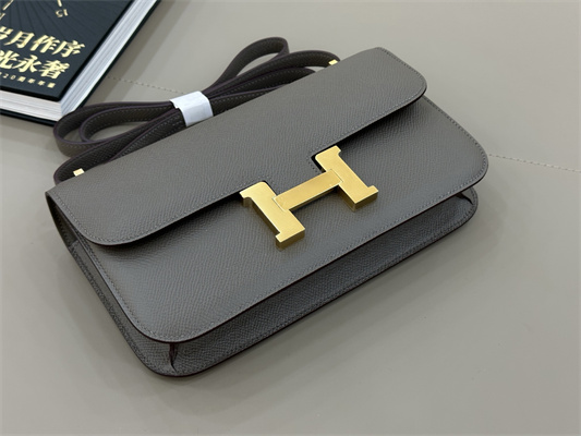 Constance Elan Epsom Leather Gold/Silver Tone Hardware Etain Color HS(With Mirror)