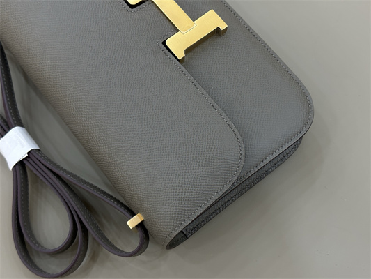 Constance Elan Epsom Leather Gold/Silver Tone Hardware Etain Color HS(With Mirror)