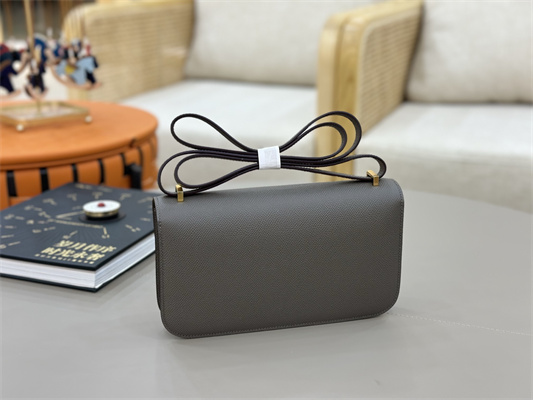 Constance Elan Epsom Leather Gold/Silver Tone Hardware Etain Color HS(With Mirror)