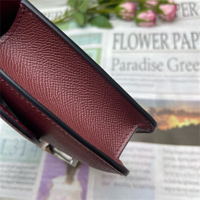 Constance Elan Epsom Leather Gold/Silver Tone Hardware Bordeaux Color HS(With Mirror)