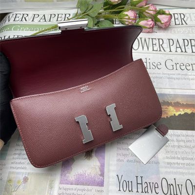 Constance Elan Epsom Leather Gold/Silver Tone Hardware Bordeaux Color HS(With Mirror)